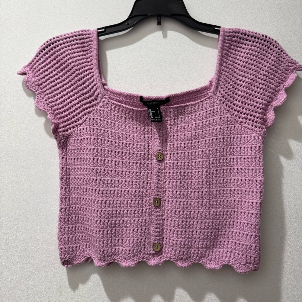 Crochet Knit Crop Top